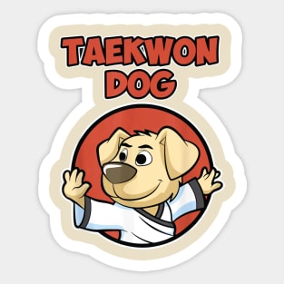 Tae Kwon Dog Sticker